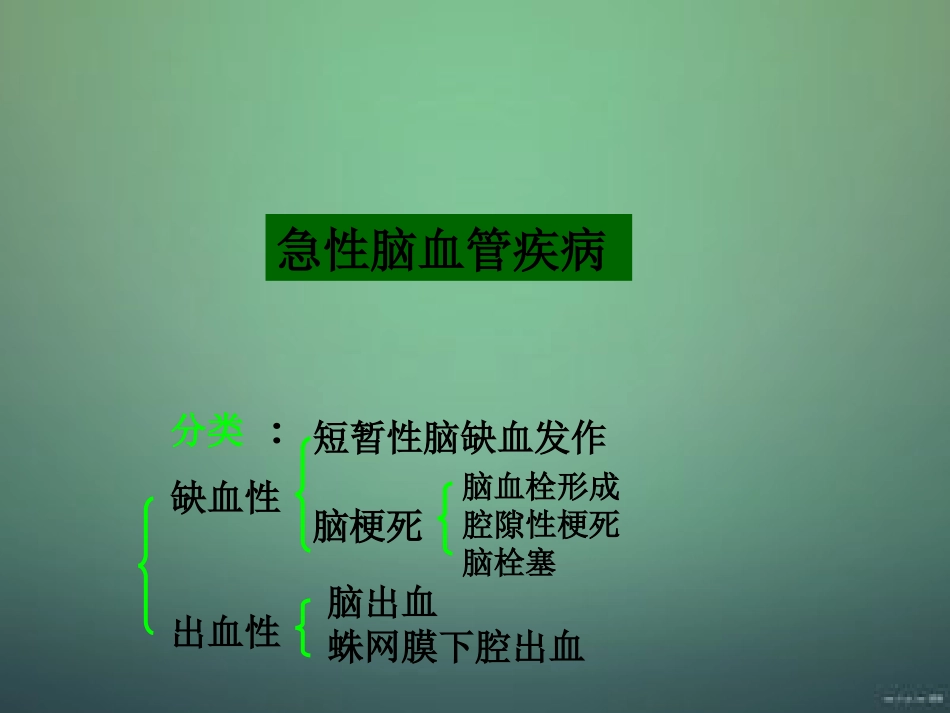 急性脑血管疾病的急救护理原稿_第3页