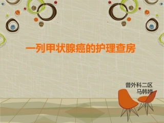 甲状腺癌教学查房模板