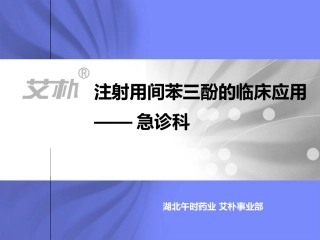 间苯三酚急诊科科室会