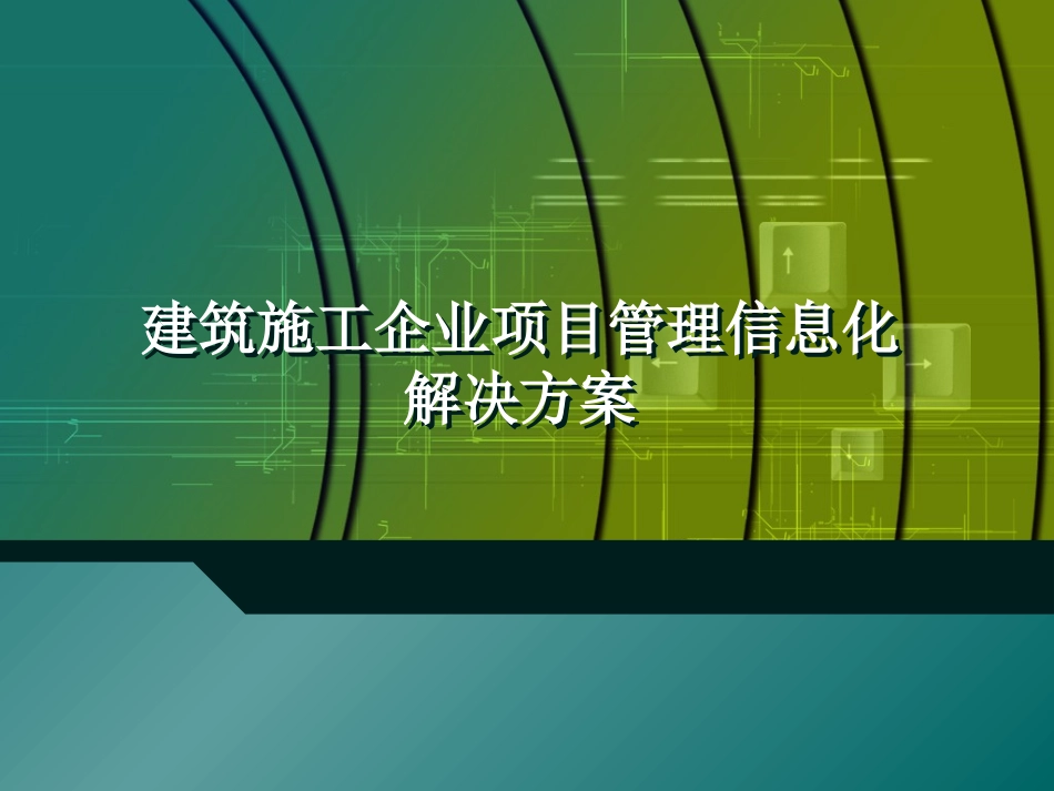 建筑施工企业项目管理信息化解决方案_第1页