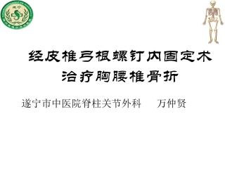 经皮椎弓根内固定讲述