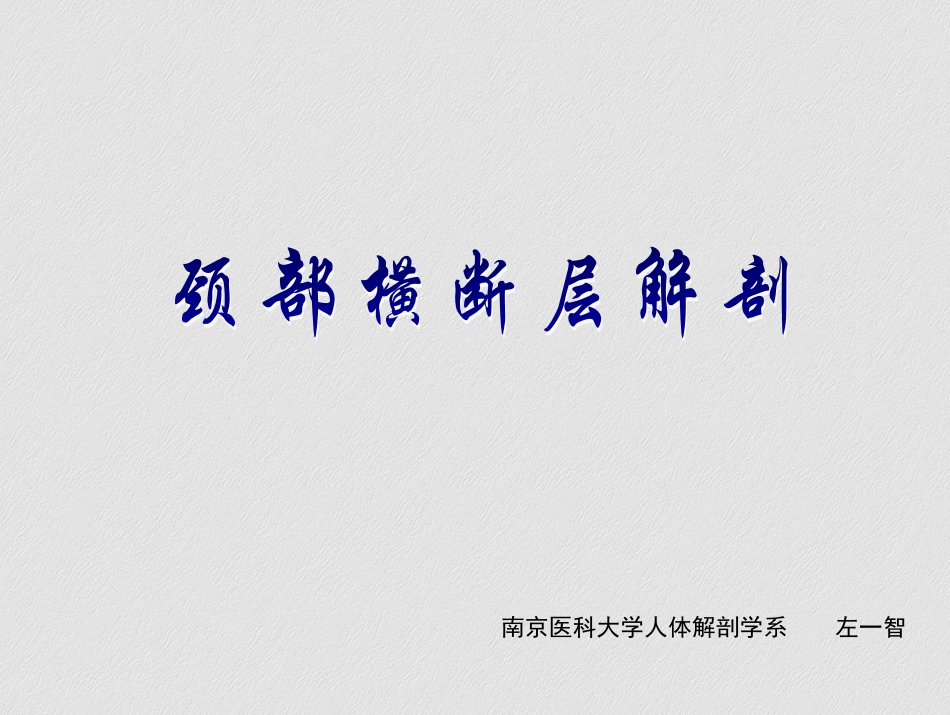 颈部横断层解剖_第1页