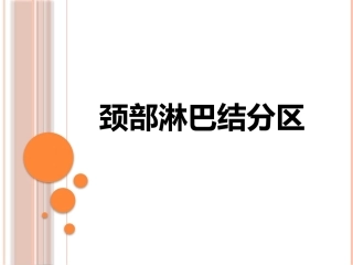 颈部淋巴结详细分区