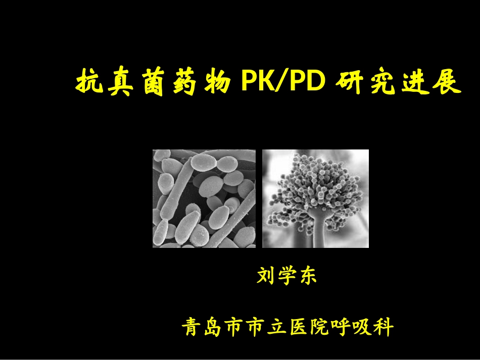 抗真菌药物PKPD_第1页