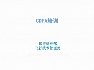 连续下降最后进近CDFA培训课件yigai