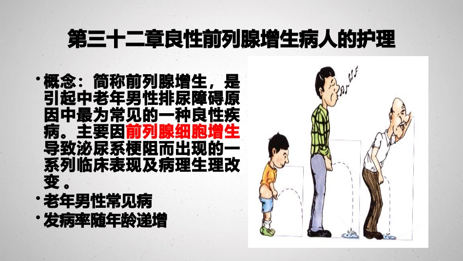 良性前列腺增生病人的护理_第1页