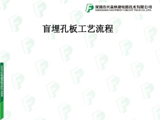 盲埋孔板工艺流程