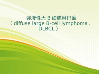 弥漫性大B细胞淋巴瘤病理