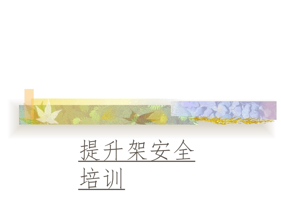 爬架安全培训_第1页