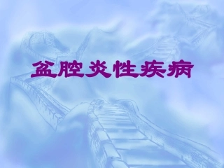 盆腔炎精品医学课件