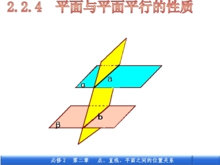 平面和平面平行的性质定理课件