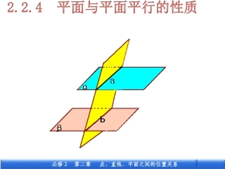 平面和平面平行的性质定理-课件