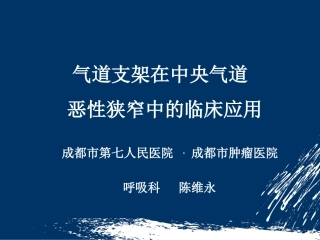 气道支架陈维永