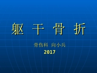 躯干骨折讲课课件