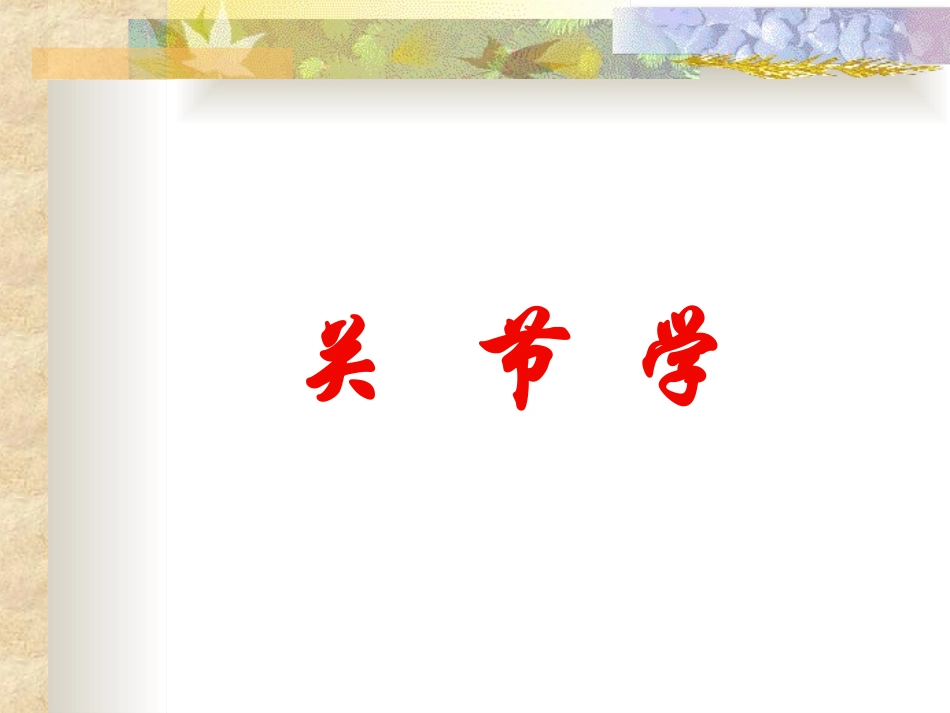 人体解剖学关节_第1页