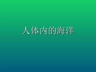 人体内的海洋