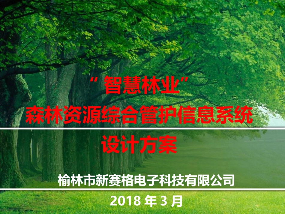 森林资源综合管护信息系统_第1页