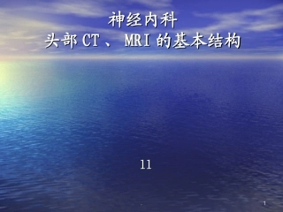 神经内科头部CTMRI的基本结构课件