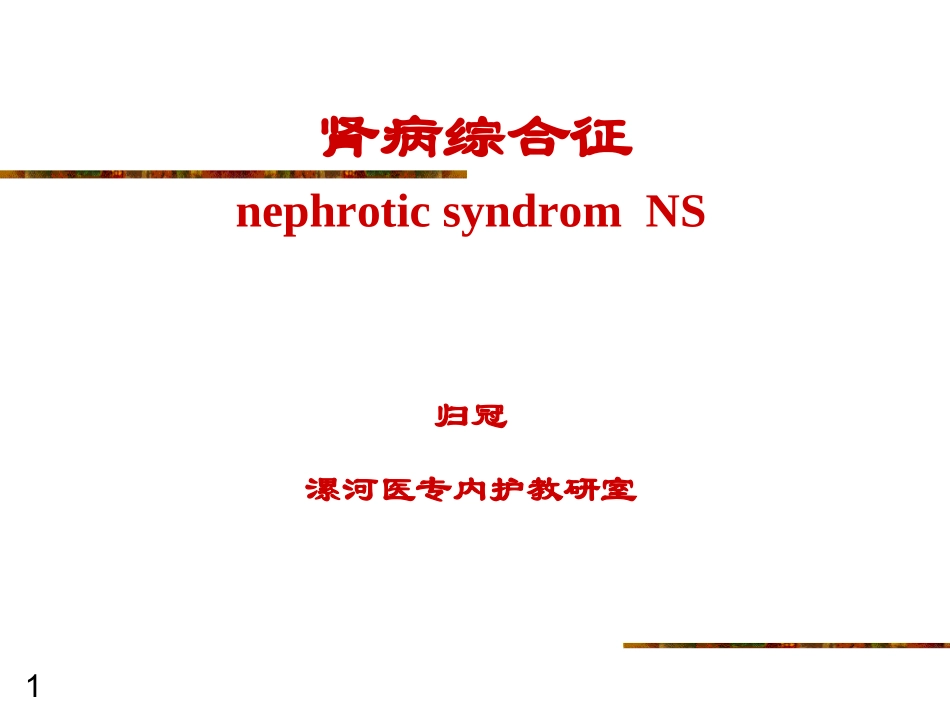 肾病综合症课件_第1页