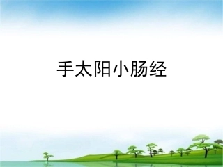 手太阳小肠经