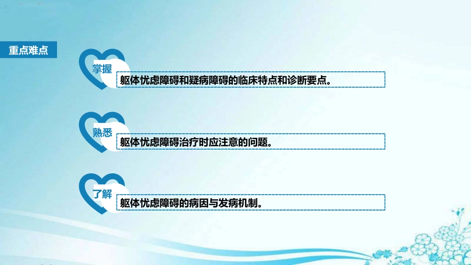 体忧虑障碍及疑病障碍_第3页