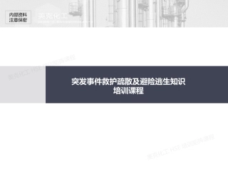 突发事件救护疏散及避险逃生知识培训课程