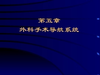 外科手术导航系统