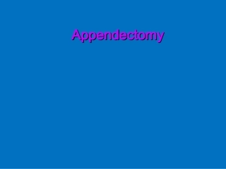 外科学阑尾切除术双语