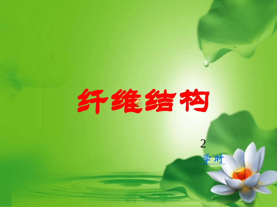 纤维结构和性能_第1页