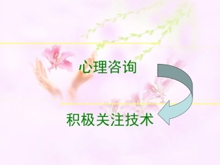 心理咨询学课件积极关注技术