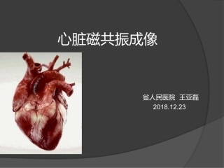 心脏磁共振成像