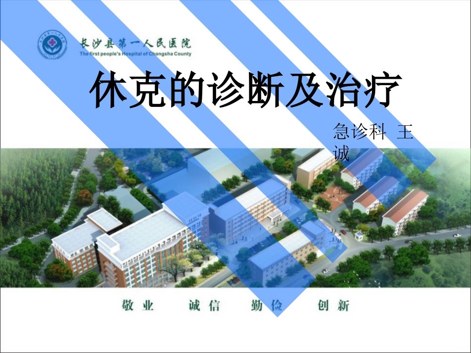 休克的诊疗及治疗_第1页