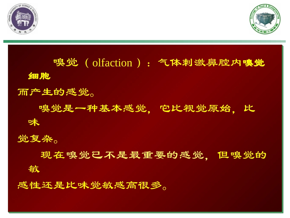 嗅觉及食品的嗅觉识别概述_第2页