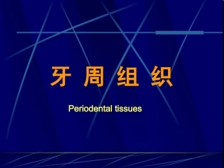 牙周组织课件
