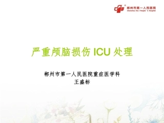 严重颅脑损伤ICU处置