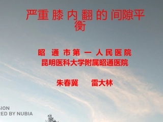 严重膝内翻表面置换