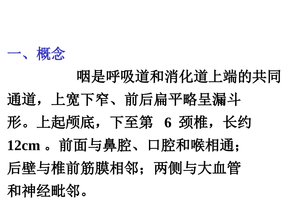 咽的解剖生理咽炎_第1页