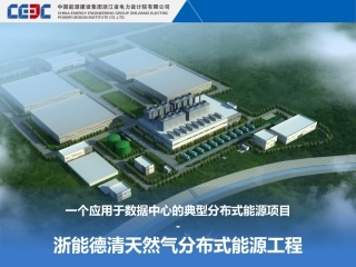 一个应用于数据中心的典型分布式能源项目浙能德清天然气分布式能源工程