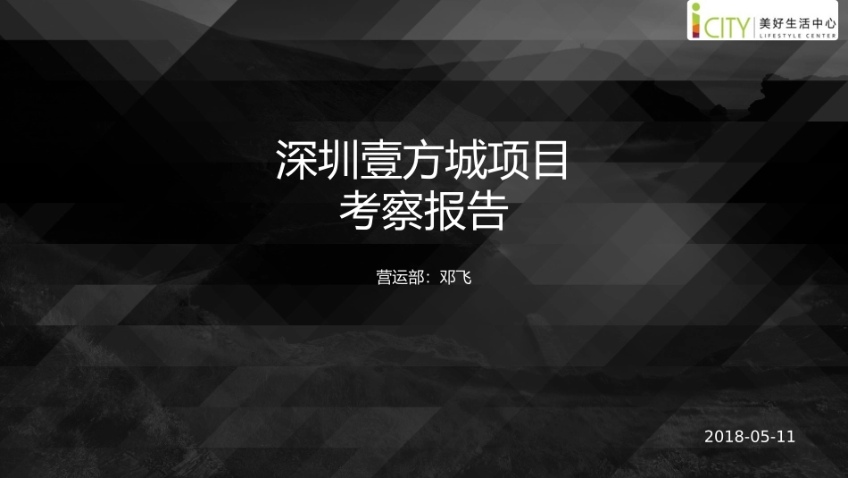 壹方城的考察报告_第1页