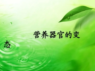 营养器官的变态