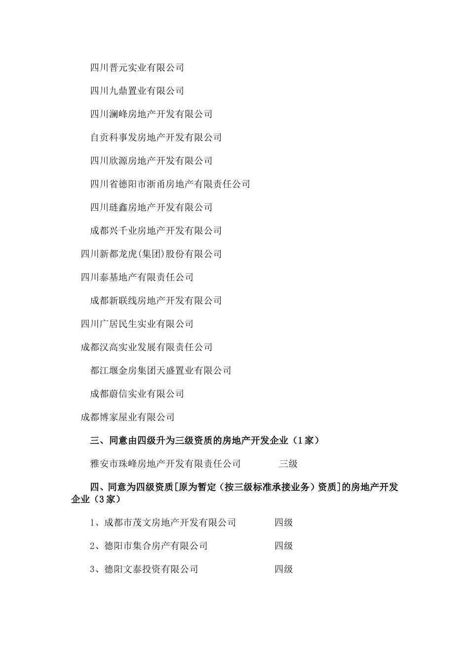 四川81家房地产开发企业名单_第2页