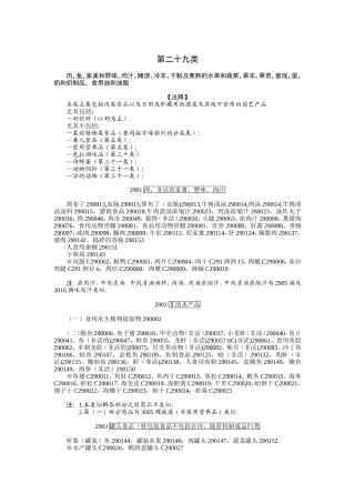 商标第二十九类