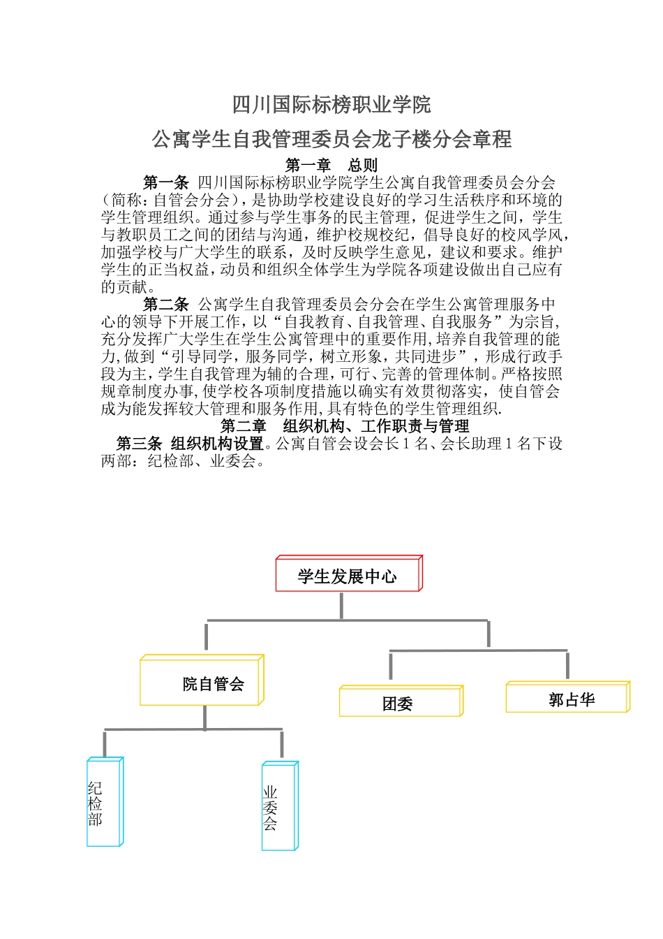 四川国际标榜职业学院自管会分会_第1页