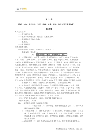 商标分类第11类