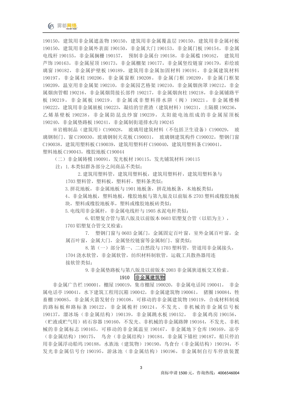 商标分类第19类_第3页