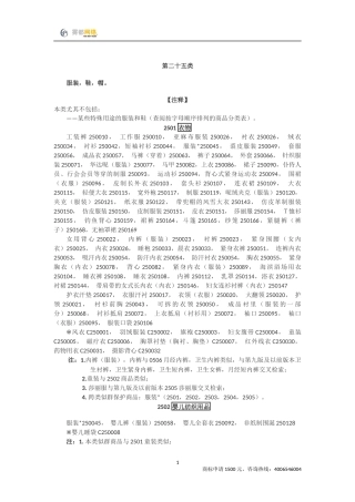 商标分类第25类
