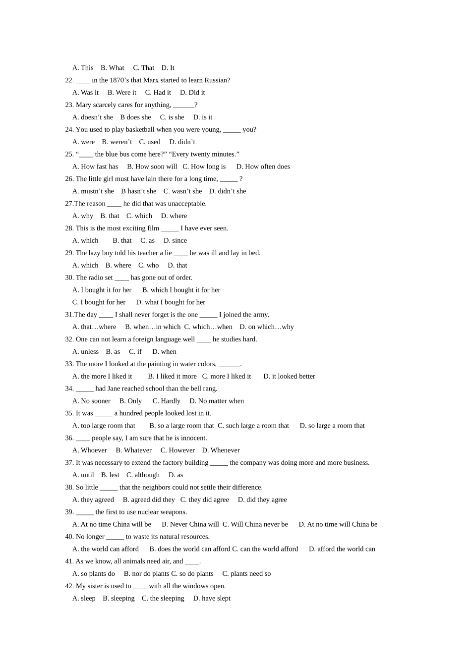 四川理工专升本英语模拟题_第2页