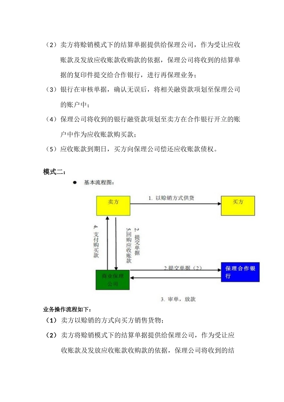 商业保理公司业务流程及账务处理_第2页