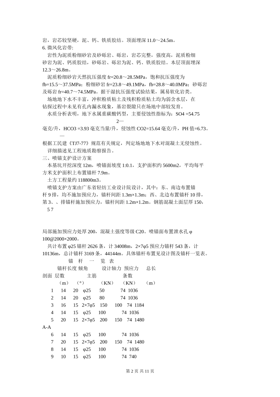 喷锚及土方工程施工组织设计_第2页