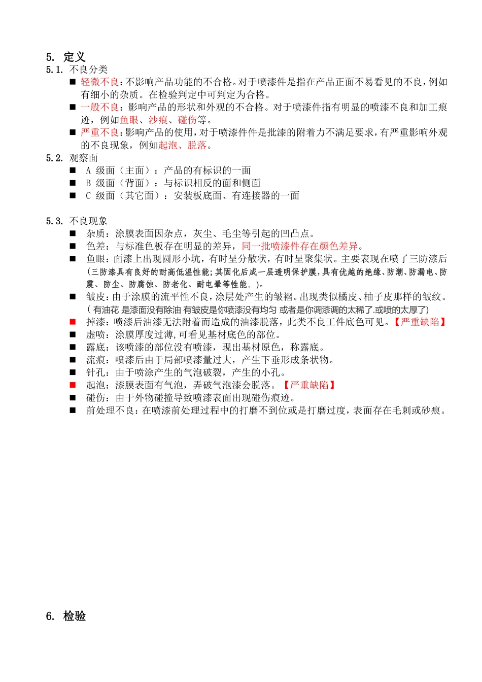 喷漆件检验规范(同名18618)_第2页